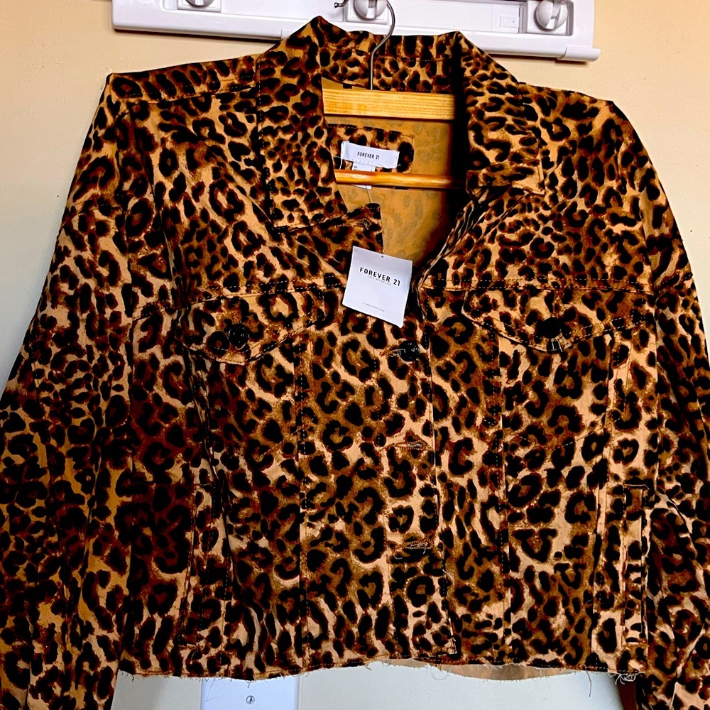 NWT forever 21 cheetah print jacket